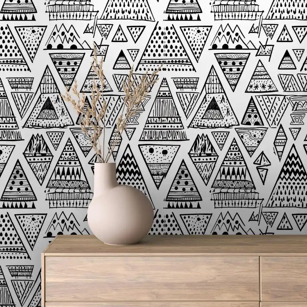 Geometric Black Wallpaper